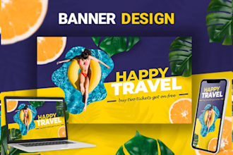 design web banner, ads, cover, post in 4 hours