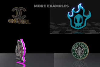 do an amazing rotating 3d logo animation spin loop video