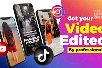 edit your tiktok video, youtube shorts or instagram reels