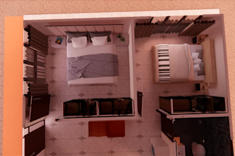 design a modern and functional bathroom or toilet space