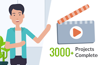 create a 2d animated explainer video or infographic video