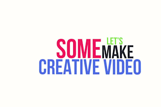 create eye catchy kinetic typography video in HD