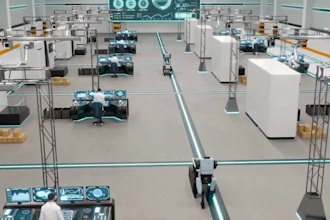 create 3d industrial technical video factory  production manufacturing animation