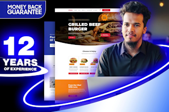 create a restaurant website with online ordering system and social media setup