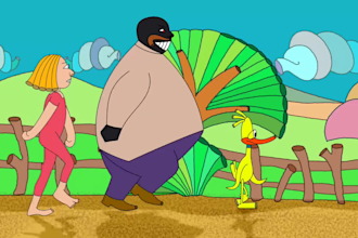 create a kids 2d cartoon animation video