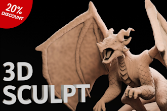 sculpt high quality 3d characters, action figure and miniatures for 3d printing