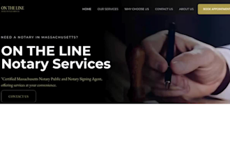 design notary website, lawyer website, attorney website, notary landing page
