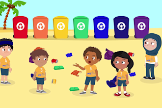 create kids learning videos