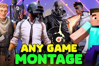 edit your gaming montage csgo, valorant, cod and any games