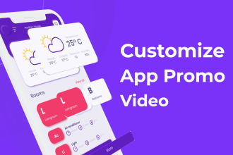 create custom app explainer video or app promo video ads