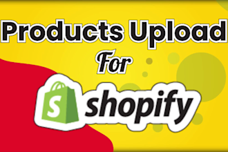 upload products for shopify store