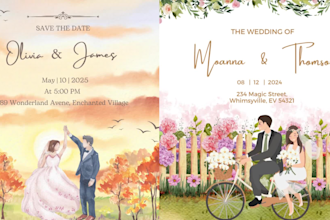 design elegant and unique wedding invitations