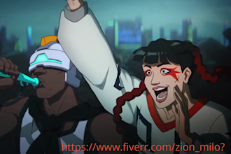 2d cartoon animation 2d animated music video  youtube intro 2d animation video