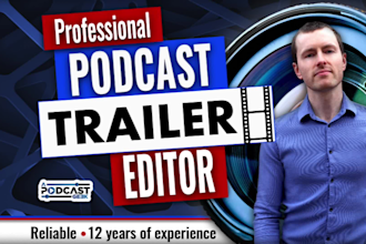 create a captivating doac style podcast trailer