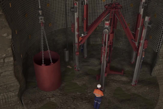 create 3d industrial underground construction animation mining engineering video
