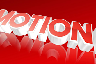 create 3d text intro animation professionally