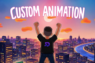 animate a 2d cartoon video animation or character video
