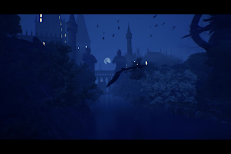 create custom 3d cinematic fantasy movie logo animation