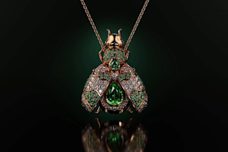 do 3d jewelry modeling, jewelry visualization, jewelry rendering and animation