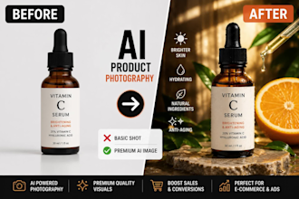 create ai product photography for amazon and shopify