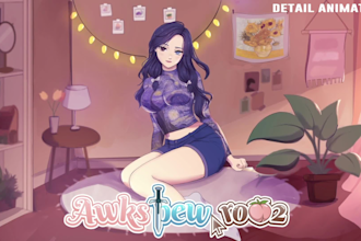 animate character for wallpaper or streaming loading screen