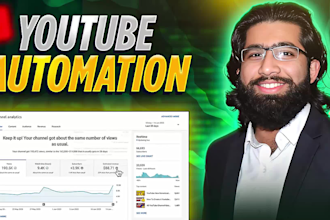manage youtube automation and social media video editing for your channel