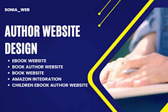 design book author website ebook author website with amazon integration