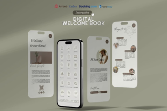 create interactive digital welcome book for your airbnb vacation rental guests