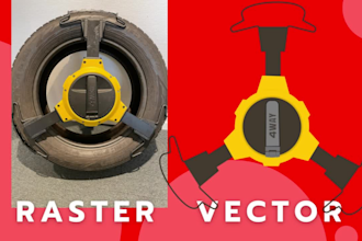 convert to vector tracing image logo raster jpg png graphics art bitmap design