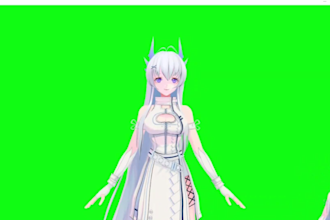 design live2d,  live3d, vtuber, mmd and anime character model