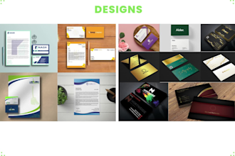 design business cards, letterheads, and stationery items