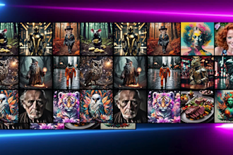 create custom prompts ,midourney prompts, ai image generation, prompt writing,