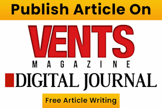 publish article on digital journal and vents magazine