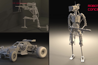 rig your robot or machine in blender