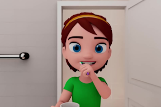 3d kids animation video, 3d disney style pixar animation, 3d cartoon animation
