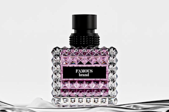 create luxury ai perfume commercial video 3d perfume bottle animation