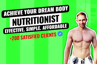 create a customized nutrition plan and supplement plan