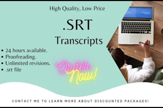 create subtitles in korean, arabic, turkish, english srt file
