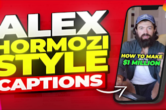 add engaging captions to your tiktok, reels and shorts videos like alex hormozi