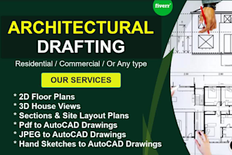 draw precise 2d architectural floor plans and house layouts using autocad