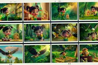 create book illustrations with consistent characters