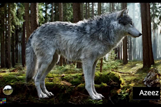 integrate 3d animal animation 3d animal model 3d animal rig vfx compositing xgen