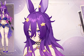 design 2d vtuber model live 2d vtuber rigging 3d vtuber model anime vtuber