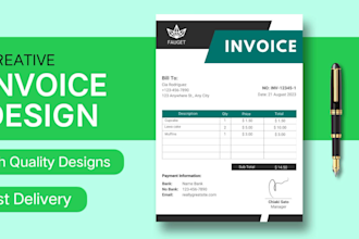 design invoice design,checklist,letterhead and price list
