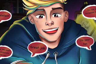 create a beautiful animated explainer video in a comic style