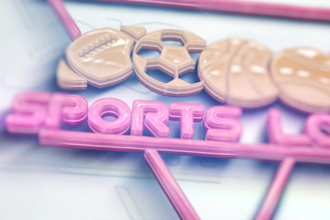 create 3d clean glossy sports logo intro animation