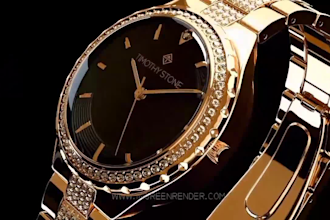 create high quality 3d watch animation watch design wristwatch animation