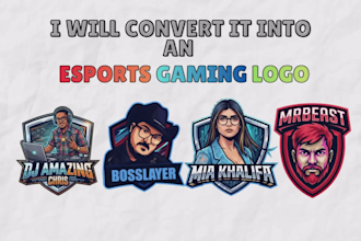gaming logo for youtube, twitch and kick