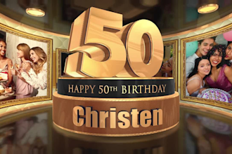 do a happy birthday video wish, anniversary, graduation, retirement, award intro