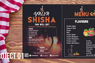 design aesthetic menu amazing stylish food restaurant menu
